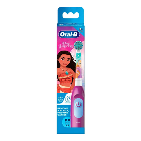 Escova Dental Infantil Oral-B Disney Princess + 2 Pilhas AA