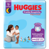 Fralda Huggies Roupinha Tripla Proteção XXG 22 Unidades