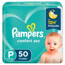 Fralda Pampers Confort Sec P 50 Unidades