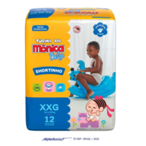 Fralda Turma da Mônica Baby Shortinho XXG 12 Unidades