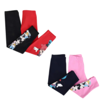 Kit 2 Calças Legging Infantil Disney Minnie Mouse