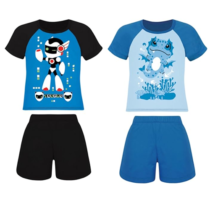 Kit 2 Pijamas Manga Curta Lupo Infantil Menino 100% Algodão