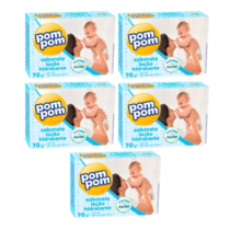 Kit 5 Sabonetes Pom Pom Hidratante Leve Mais Pague Menos 70g cada