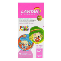 2 Unidades Lavitan Kids Suplemento Polivitamínico Liquido Tutti-Frutti 240ml