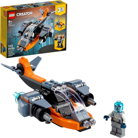 Lego Creator 3 em1 Ciberdrone 113 Peças