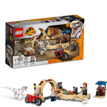 Lego Jurassic World Dinossauro Atrociraptor Perseguição de Motocicleta 169 Peças