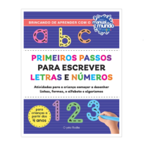 Livro Primeiros passos para escrever letras e números