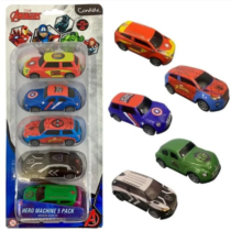 Pack 5 Mini Carrinhos À Fricção Marvel Avengers Candide