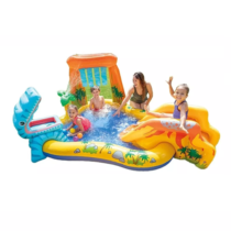 Piscina Playground Centro De Diversões Dinossauro Intex 310 Litros