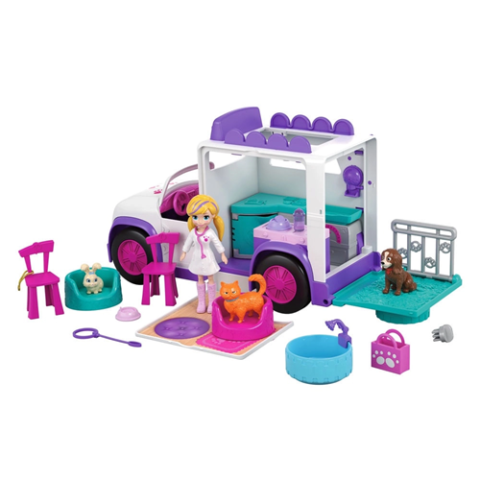 Polly Pocket Hospital Móvel Dos Bichinhos Mattel