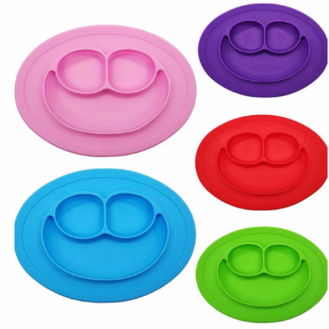 Pratinho Infantil de Silicone com Divisorias Turminha Guará