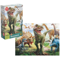 Quebra Cabeça Dinossauros 100 Peças