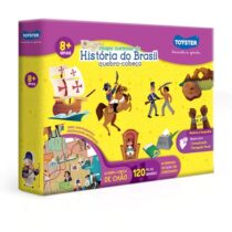 Quebra Cabeça Educativo Grandão História do Brasil 120 Peças Toyster