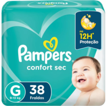 Fralda Pampers Confort Sec G 38 unidades