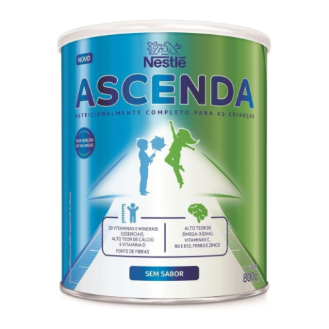 Suplemento Infantil Ascenda Sem Sabor 800G