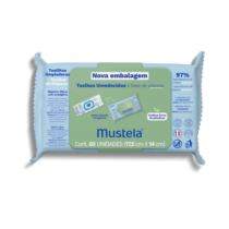 Toalhas Umedecidas Mustela À Base De Plantas 60 Unidades