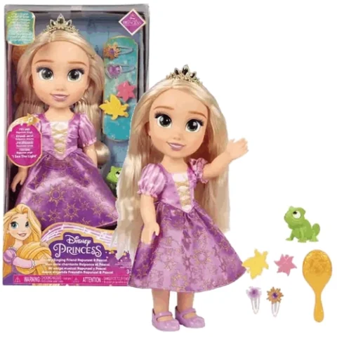Boneca Princesas Disney Rapunzel Musical com Som e Acessórios Multikids