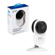 Câmera Inteligente Wi-Fi Slim 180° Full HD 1080p i2GO Home Compatível com Alexa