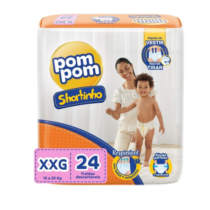 Fralda Pom Pom Shortinho XXG 24 Unidades