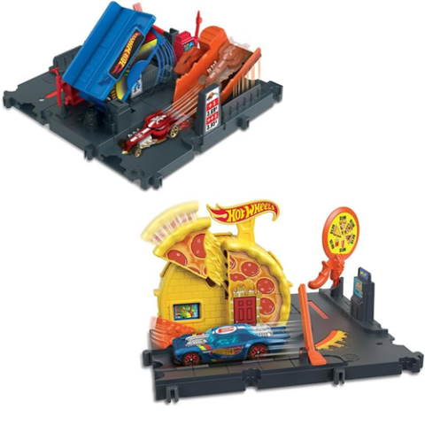 Hot Wheels City Lugares Favoritos Pizzaria Veloz ou Posto de Gasolina