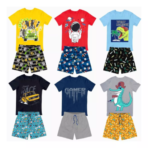 Kit Verão 10 Camisetas + 10 Shorts Menino Imperio Kids