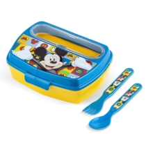 Lancheira com Talheres Disney Mickey Lillo