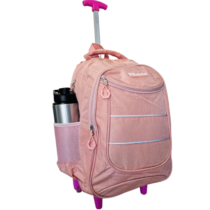 Mochila de Rodinhas Escolar Rosa