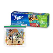 Sacos Herméticos Ziploc Pixar para Levar Lanche 25 Unidades