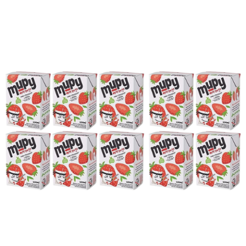 10 Unidades Mupy Morango Slim 200ml