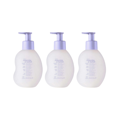 3 Unidades Sabonete em Espuma Relaxante Mamãe e Bebê