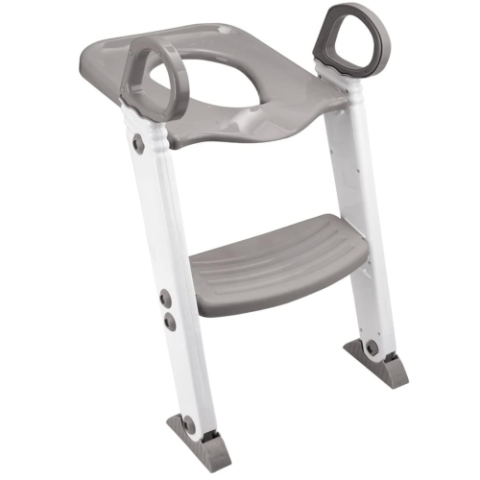 Assento Redutor com Escada Cinza KaBaby