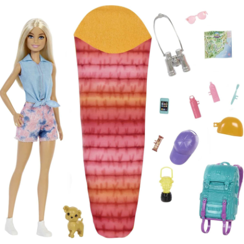 Boneca Barbie Malibu Dia de Camping