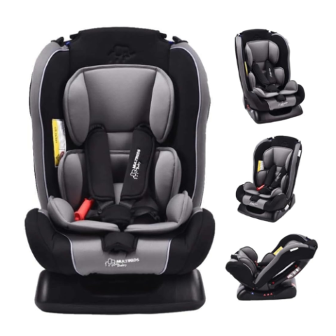 Cadeira Para Auto Multikids Baby Prius Cinza/Preto Suporta 0 até 25Kg