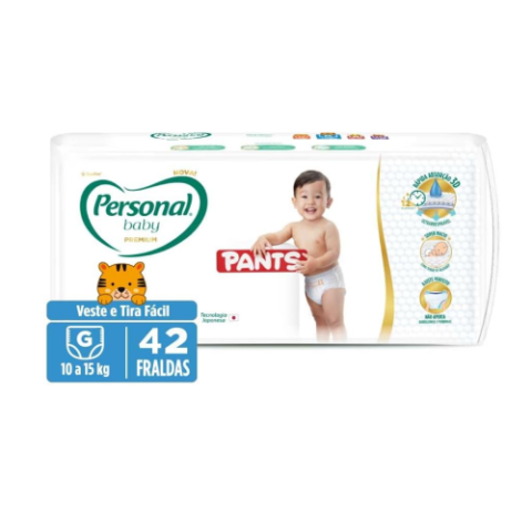 Fralda Personal Baby Premium Pants G 42 Unidades