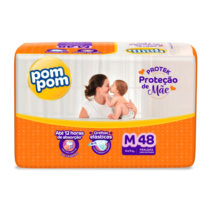 Fralda Pom Pom Protek M 48 Unidades
