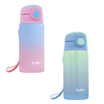 Garrafa Térmico Parede Dupla Com Canudo Buba