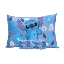 Jogo de Lençol 2 Peças Portallar Disney Stitch Blue