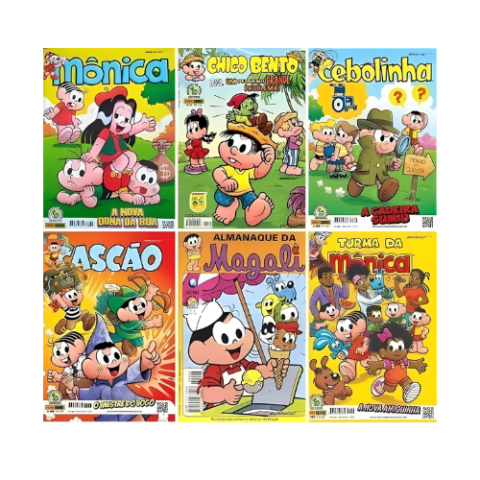 Kit 15 Gibis Turma da Monica Sem Repetições