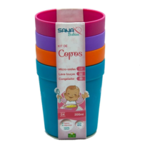 Kit 4 Copos Bebês 200ml