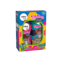 Kit Shampoo e Condicionador Salon Line ToDeCachinho Kids Vegano para Cabelos Ondulados, Cacheados e Crespos, 300 ml cada