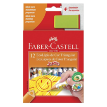 Lápis de Cor Triangular Jumbo Faber-Castell 12 Cores