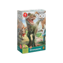Quebra Cabeça 100 Peças Dinossauros