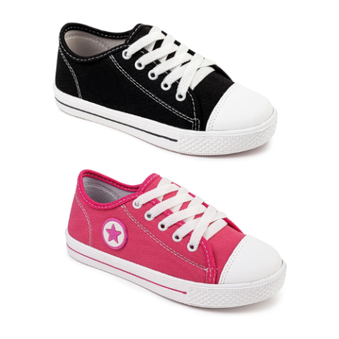 Tênis Star Infantil Casual Kids Resistente All Leve Confort Preto ou Rosa