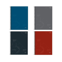 Kit 04 Caderno Tilibra Espiral Capa Dura Universitário ZIP 80 Folhas