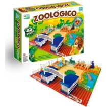 Zoológico Brinquedo De Montar 43 Peças Nig