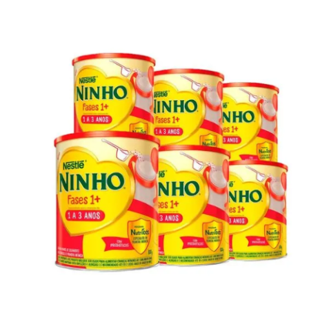 6 Latas Ninho Fases 1+ 800g