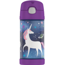 Garrafa Thermos Funtainer Unicórnio Espacial 355ml