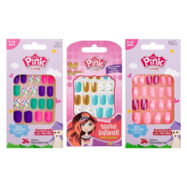 Pack 24 Unhas AutoAdesiva Postiça Infantil Kiss New York