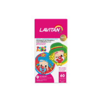 Vitamina Infantil Lavitan Kids Mastigável Tutti Frutti 60 Cápsulas