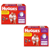 2 Pacotes Fralda Huggies Roupinha Supreme Care XG 48 Unidades